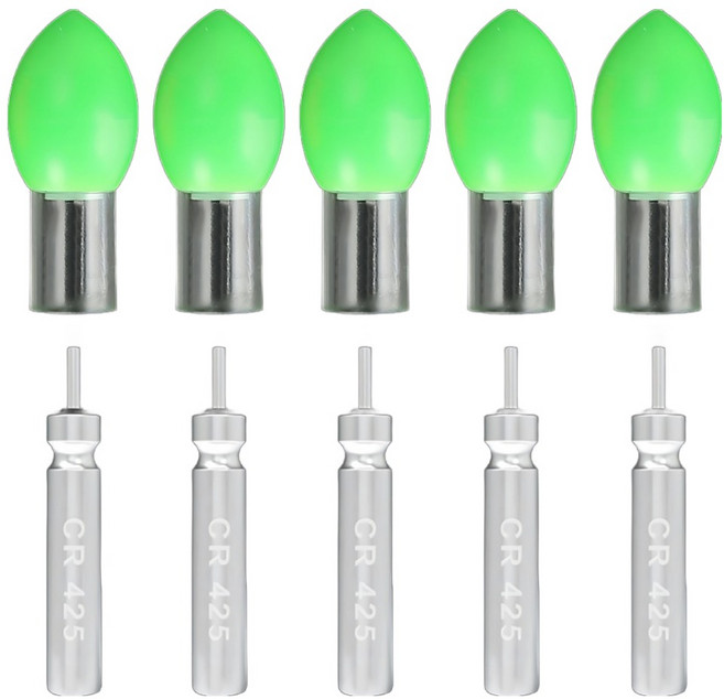 즐낚 바다 전자케미 그린 5p + 425 배터리 5p 세트, 1세트