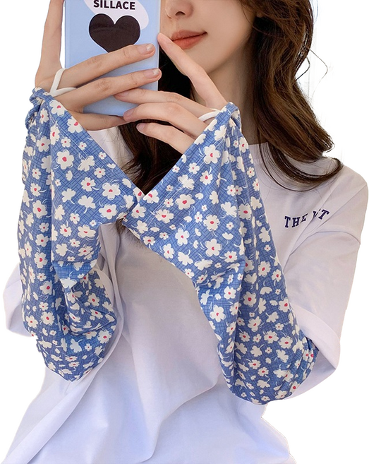 글로어스 작업용 팔토시 2p, 썸머 플라워