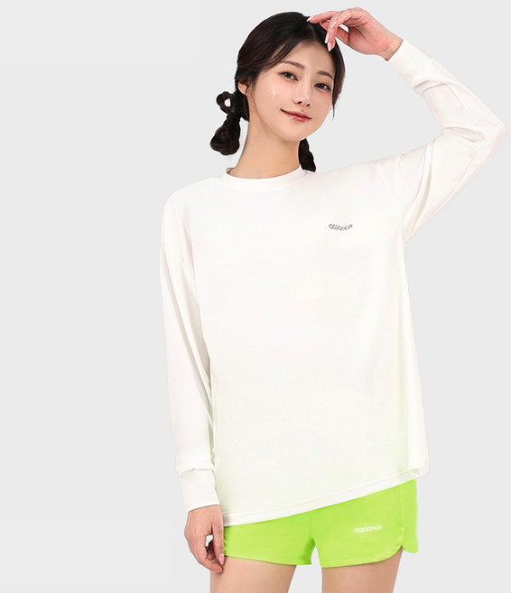 아쿠아티카 여성용 only one 래쉬가드 상의 AQAUTS24001 + 스윔 보드숏 AQAWQT 세트