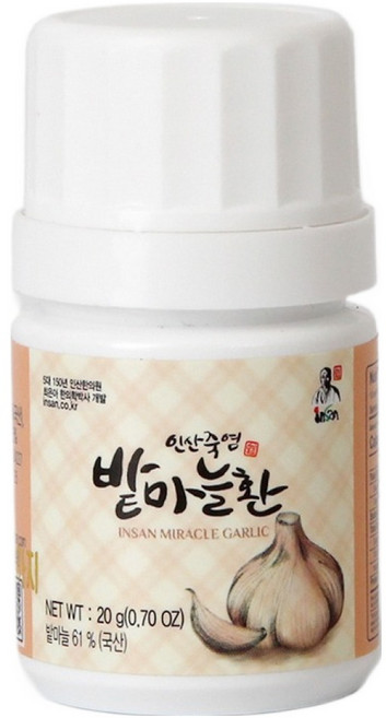 인산죽염 유황 밭마늘환, 20g, 1개