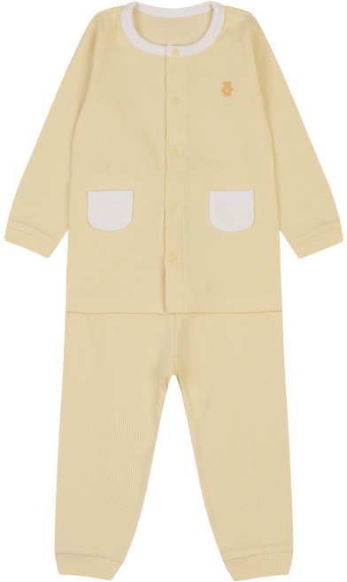 해피랜드 유아용 카미 골지 발열 내의 상하 세트