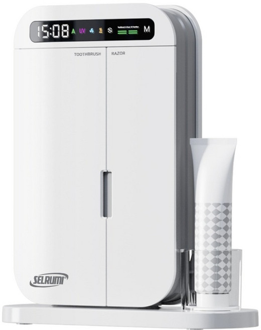 셀루미 케어밀리 24시간 자동화 살균 건조 스탠드 벽걸이형 스마트 칫솔 살균기, SEL-TSD580AT, 매트 화이트