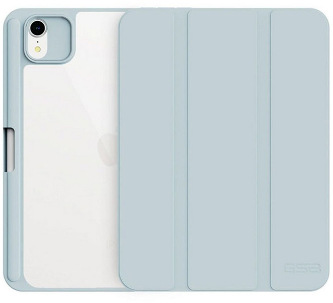 지에스비케이스 아이패드 애플펜슬 수납 클리어 하이브리드 케이스, 스카이블루, 1개