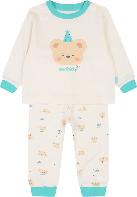 해피랜드 유아용 샤밍 실내복 상하 세트