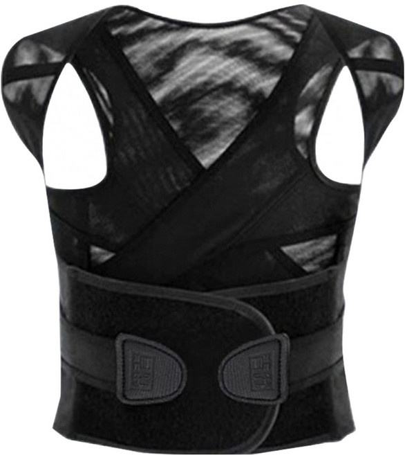 QIDINA 奇蒂可 開肩美背抬頭挺胸伸展帶 B, 黑色, 1件