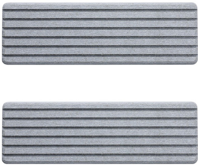 뉴앤룩 초대형 규조토 트레이 10 x 31 cm, 다크그레이, 2개