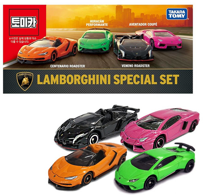 토미카 기프트 람보르기니 스페셜 완구 세트, 혼합색상, 1세트