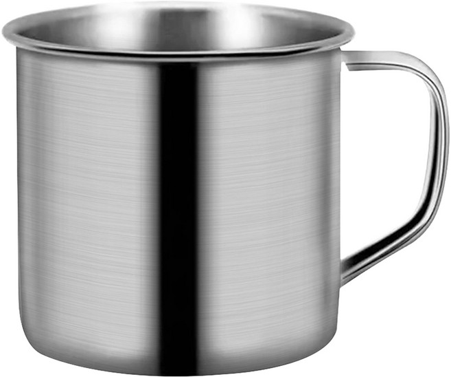 ibili Camping不鏽鋼馬克杯 8cm, 1個, 銀色