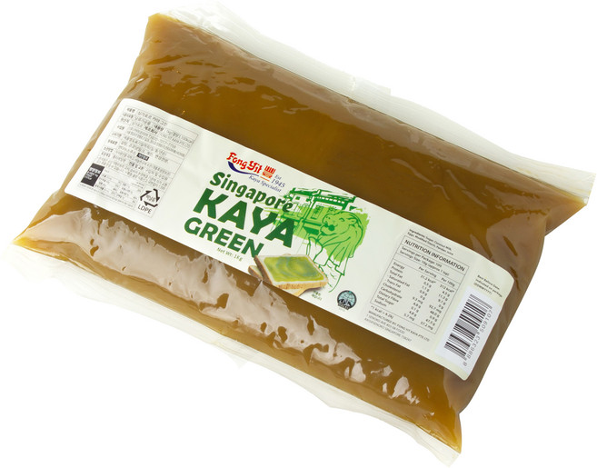 Fong Yit 豐一 Kaya 新加坡咖椰醬 綠色, 1kg, 1個