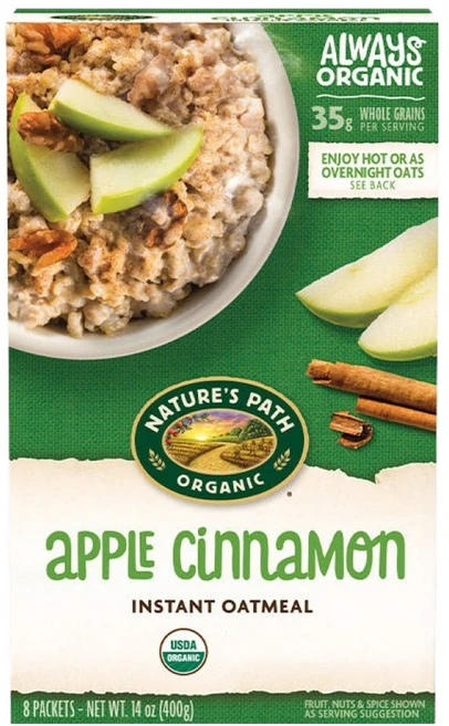네이쳐스패스 핫오트밀 애플시나몬, 400g, 1개 - 쿠팡
