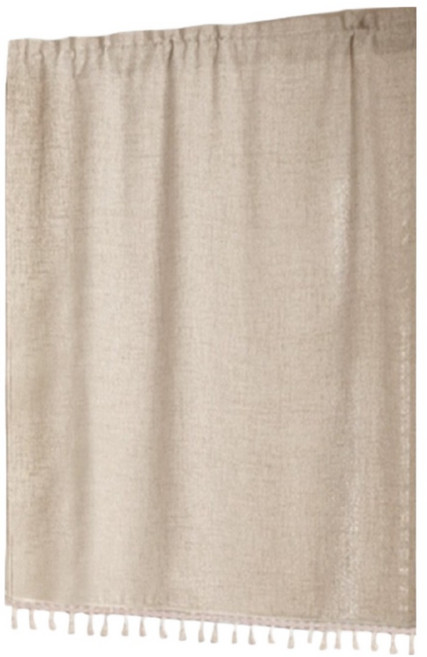 HOOM 禾慕生活 日系亞麻門簾, 奶茶燕麥