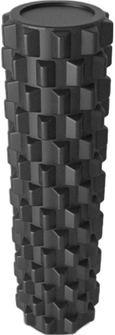 헤세이 마사지 요가 필라테스 지압 폼롤러, 블랙, 1개