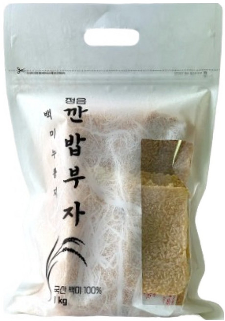 깐밥부자 백미 누룽지칩, 1kg, 1개