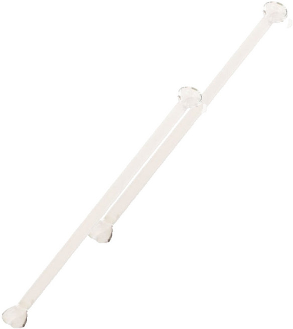 디에이트 홈카페 하트 롱스푼 머들러, 투명, 2개