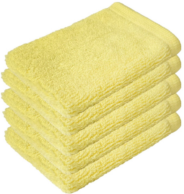 월드크린 만능 대나무 섬유 행주 옐로우, 5개