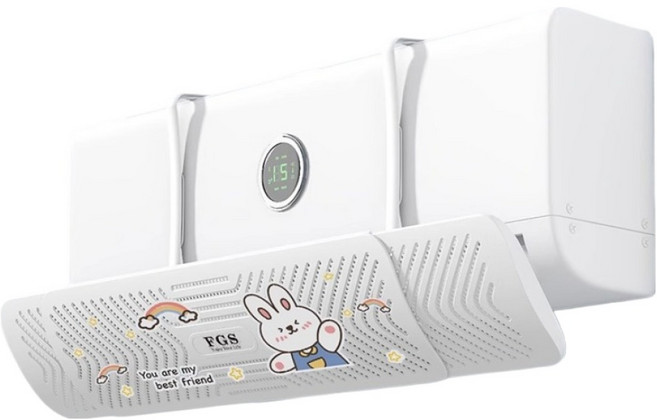 비엠디자인 2배 늘어나는 에어컨 바람막이 토끼 550~930mm, 1개