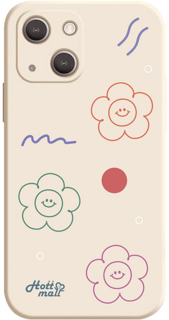 hottmall 微笑花朵手繪手機殼