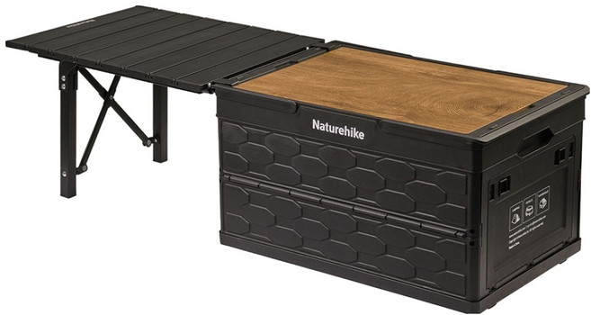 Naturehike 挪客 Lispace淩皓折疊收納一體桌, 黑色