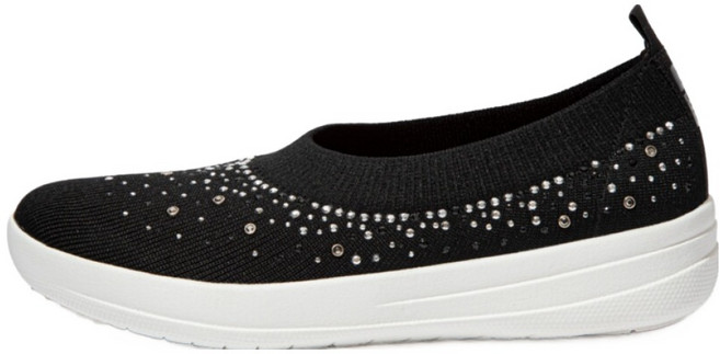 fitflop Uberknit 漸層水晶芭蕾平底鞋