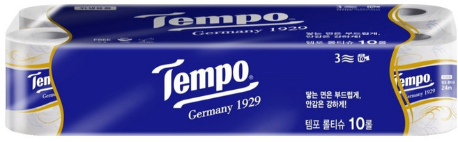 Tempo 3겹 롤티슈, 24m, 10개입, 1개