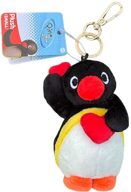 핑구 더블하트 스탠딩 인형 가방고리, 10cm, 1개