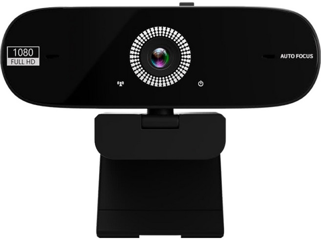 Jinpei 錦沛 1080P FHD 全自動對焦 網路視訊攝影機 視訊鏡頭 Webcam 防窺蓋, 1個, JW-07B