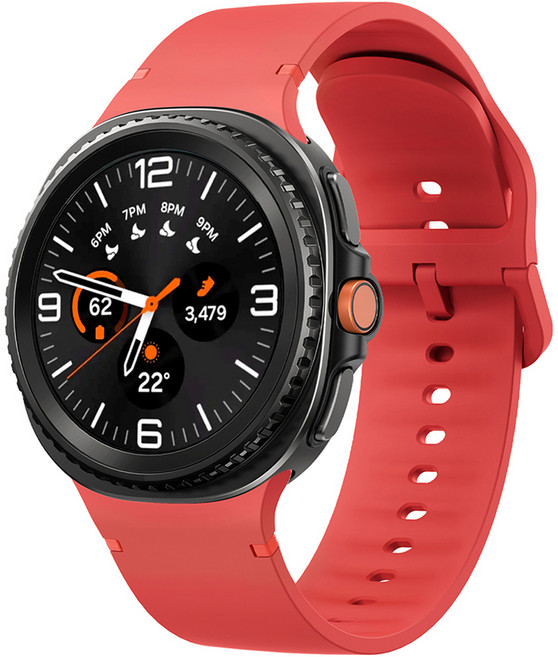 스페이스쉴드 모던 스티치 실리콘 스트랩, 스칼렛, 1개