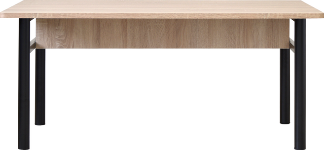 HOPMA 合馬家具 大桌面圓腳和室桌 E-D4001PMS-R, 淺橡木