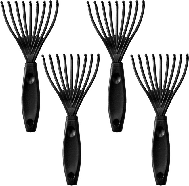 모나코올리브 빗 헤어롤 청소 머리카락 제거기, 블랙, 4개