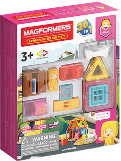 맥포머스 매기의 하우스 자석블록 세트 33p, 1세트, 혼합색상