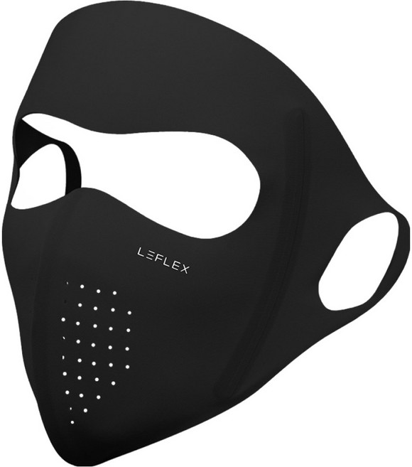 르플렉스 페이스커버 자외선 차단 마스크, 블랙, 1개