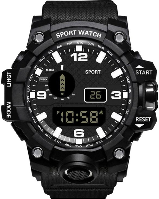 루네타 남성용 아웃도어 전자 스포츠시계