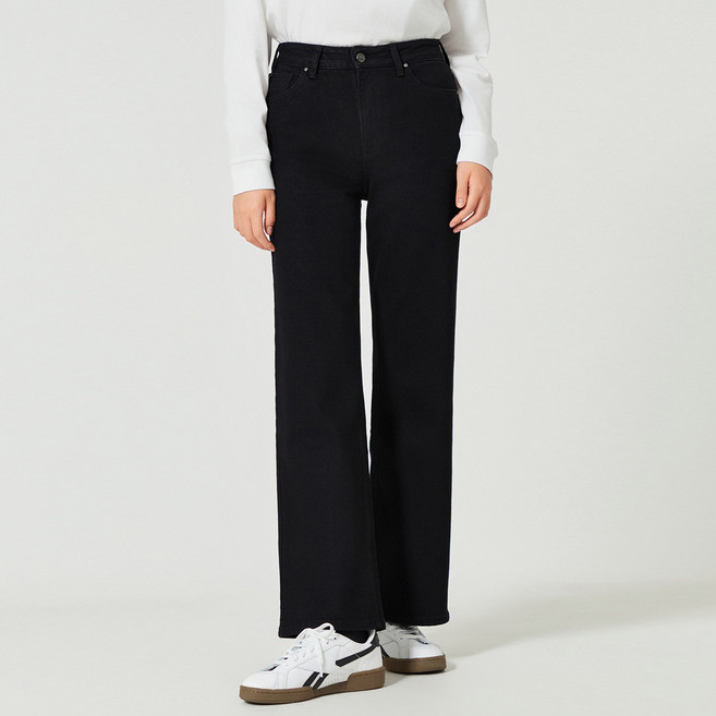 게스 여성용 베이직 와이드 팬츠 사계절용 YO3D0155