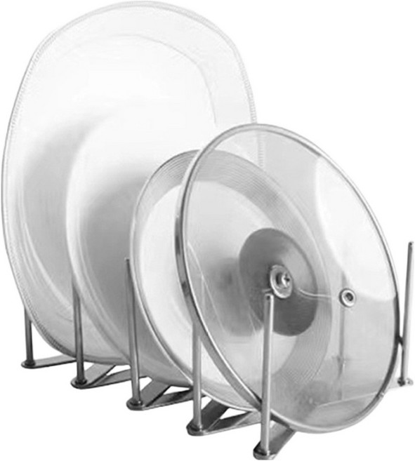 아워웍스 자바라 길이조절 스텐 그릇정리대 접시꽂이 식기건조대 소형 4단, 1개