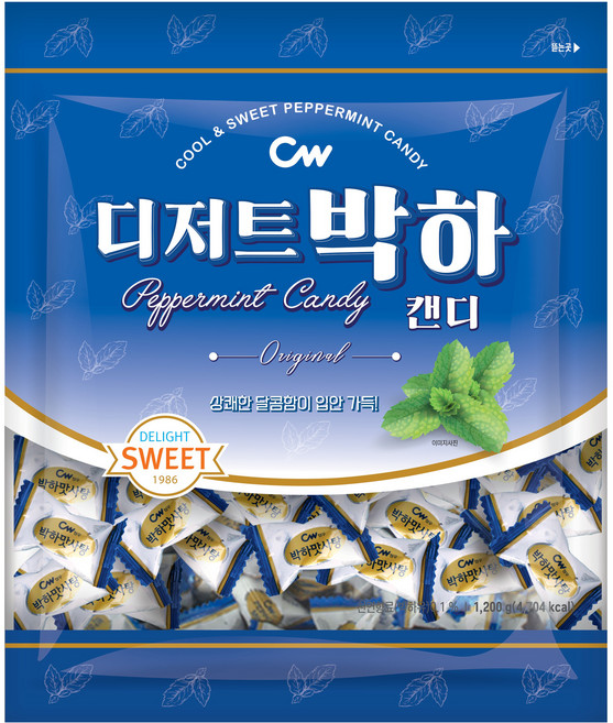 청우식품 디저트 박하캔디, 1.2kg, 1개