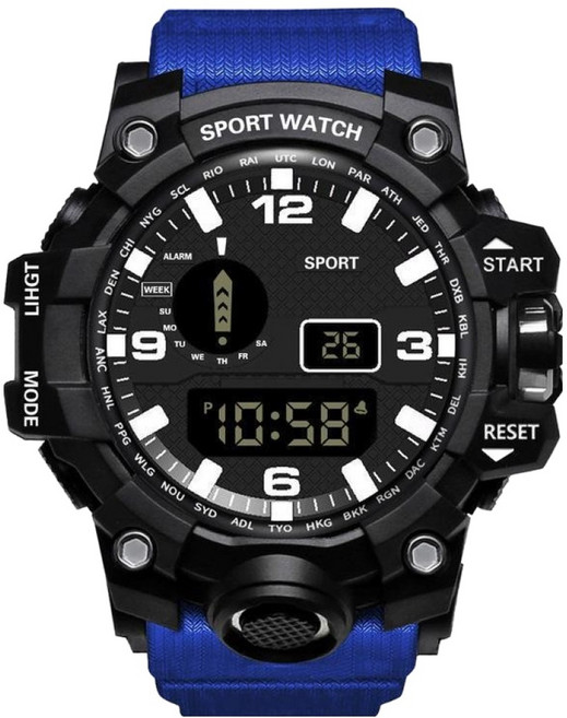 루네타 남성용 아웃도어 전자 스포츠시계
