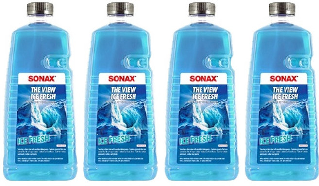 소낙스 더 뷰 아이스 프레쉬 워셔액, 2L, 4개