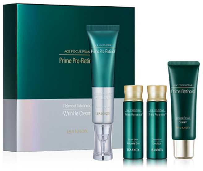 ISA KNOX 伊莎諾絲 Age Focus Prime 褐藻糖膠進階抗皺霜套組, 30ml, 1個