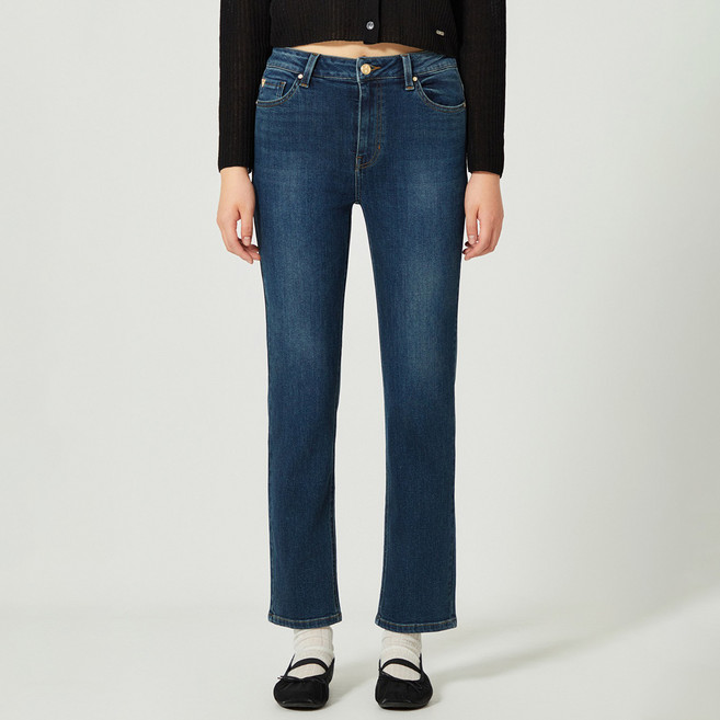 게스 여성용 슬림 스트레이트 팬츠 사계절용 YO3D1150DBL2