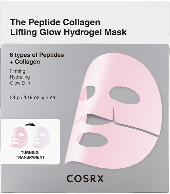 코스알엑스 더 펩타이드 콜라겐 리프팅 글로우 하이드로겔 마스크, 3개입, 1개