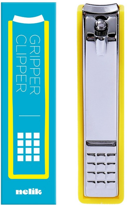 넬릭 손톱이 튀지않는 대형 손톱깎이, 1개, 옐로우