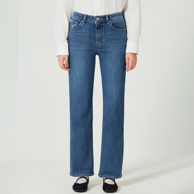 게스 여성용 슬림 스트레이트 팬츠 사계절용 YO3D6150MBL2