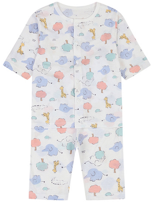 아가방 유아용 주드 면 7부 내의 상하의 세트 01R557601