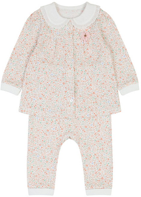 아가방 유아용 피아체 오픈 면 내의 상하의 세트 01R517652