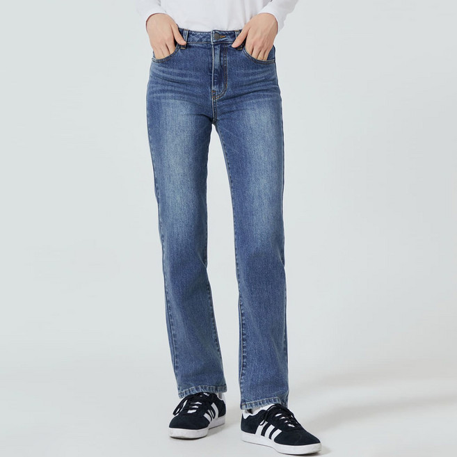 게스 여성용 스트레이트 팬츠 사계절용 YO3D9160MBL2