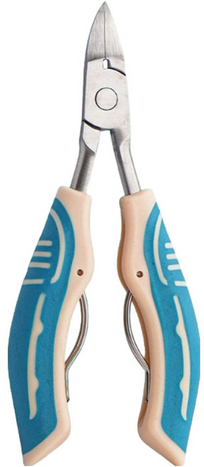 딥톡 발톱관리 네일 니퍼 페디큐어 큐티클 가위 DT0860, 1개, 블루