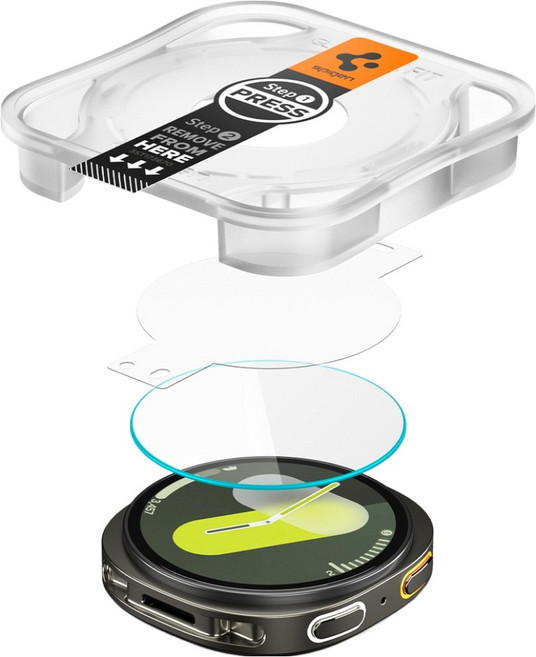 슈피겐 강화유리 액정보호 필름 케이스 미호환 글라스 tR 이지핏 2p, 투명, 1세트