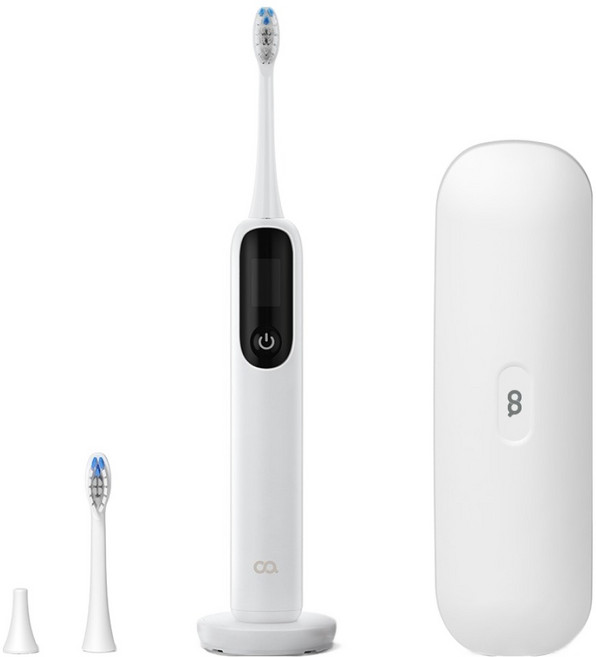 오아 클린이스윙 좌우 회전 LCD 음파 전동 칫솔, OETB-007WH, 화이트, 1개