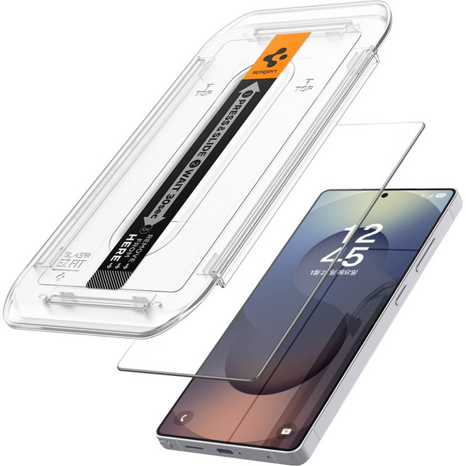 슈피겐 글라스 tREZ핏 AR 강화유리 휴대폰 액정 보호 필름 2p, 1세트