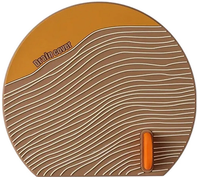 인앳홈 손잡이 배수구 덮개, 브라운물결